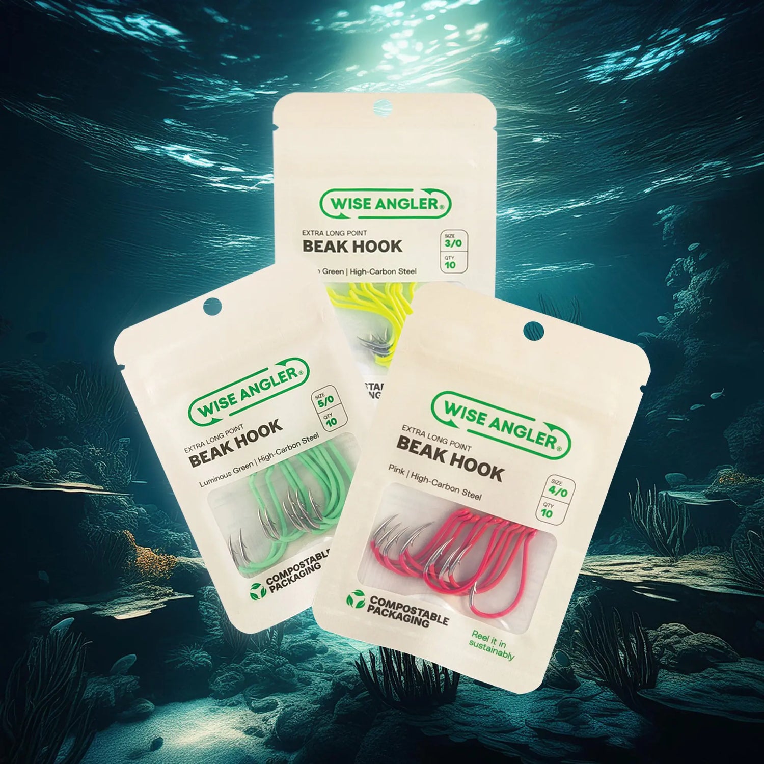 Catch More Fish with Our Eco-Friendly Luminous Hooks - WISE ANGLER