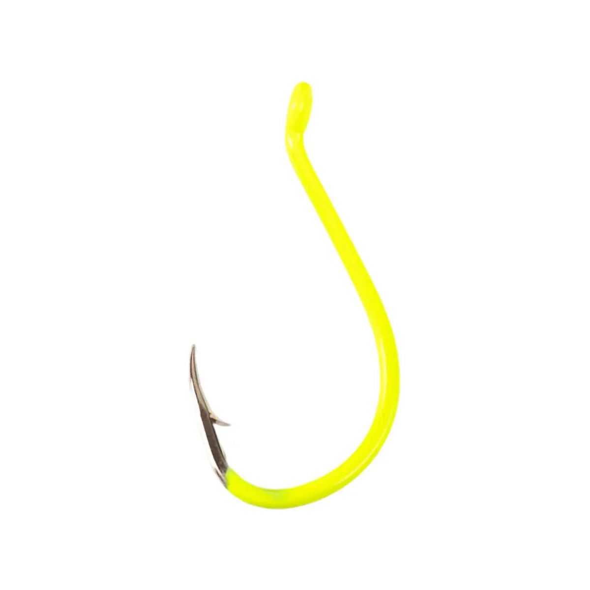 Beak Hook - Extra Long Point Fluro Green - WISE ANGLER