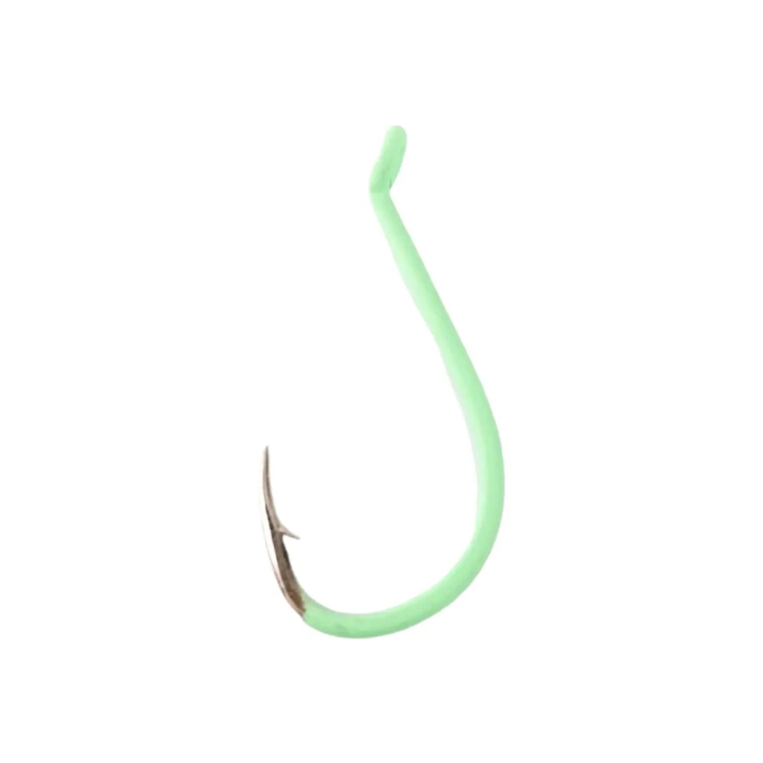 Beak Hook - Extra Long Point / Luminous Green - WISE ANGLER