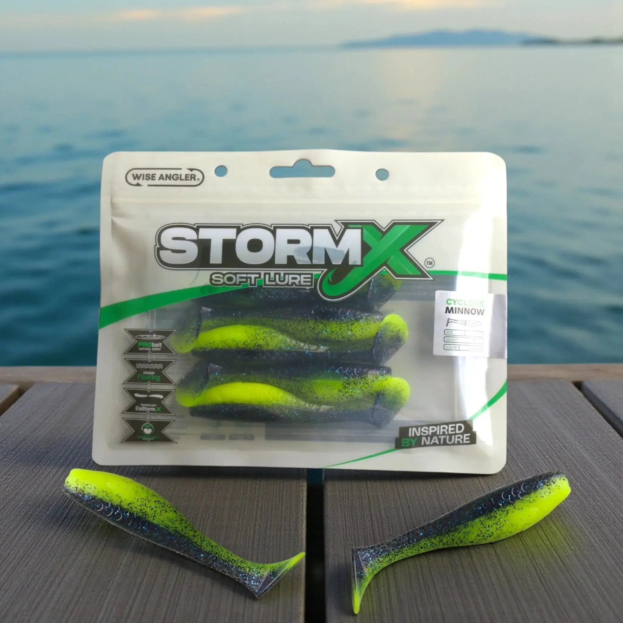 StormX™ Cyclone Minnow 4" Soft Lure WISE ANGLER