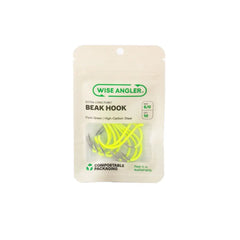 Beak Hook - Extra Long Point Fluro Green - WISE ANGLER